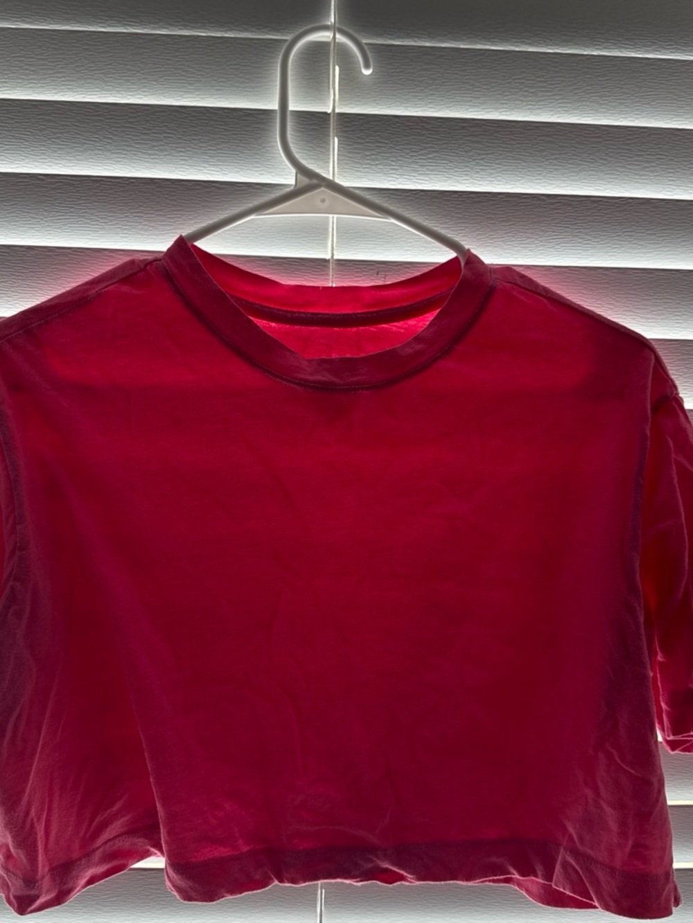 Urban Outfitters Bright Pink Cropped Tee